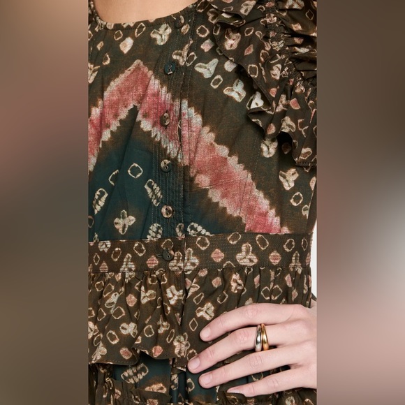 Ulla Johnson Nia Ruffle Dress in Jasper - Picture 4 of 6